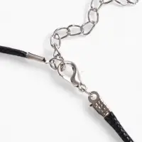 Кулон на шнурке &laquo;Инь-ян&raquo;, чёрно-белый в серебре, 45 см