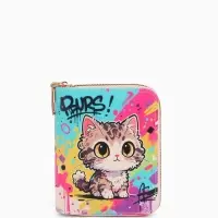 Кошелёк на молнии &laquo;Выбражулька&raquo;, 8.5&times;2.5&times;10.5 см, с принтом, разноцветный
