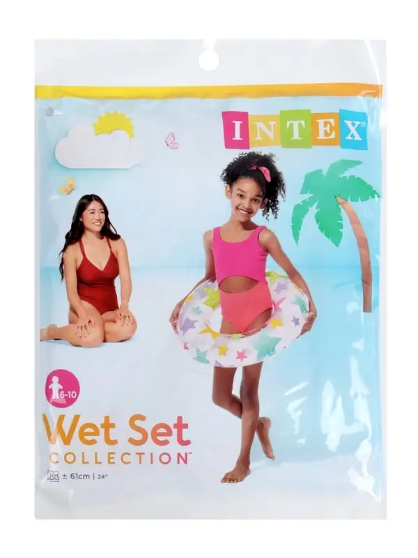 Круг для плавания &laquo;Яркий&raquo;, надувной, d=61 см, от 6-10 лет, МИКС, 59241NP INTEX