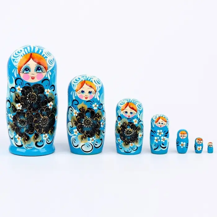 Матрёшка 7 в 1, расписная, цвета МИКС