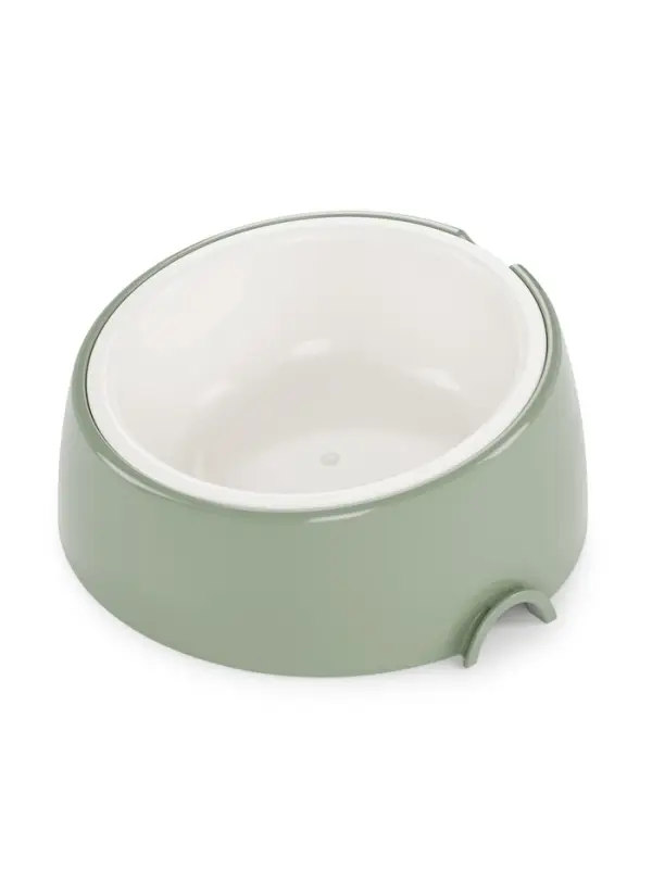 Лего-миска для животных &laquo;Фокси&raquo;, 300 мл, с наклоном, пластик, цвет фисташковый