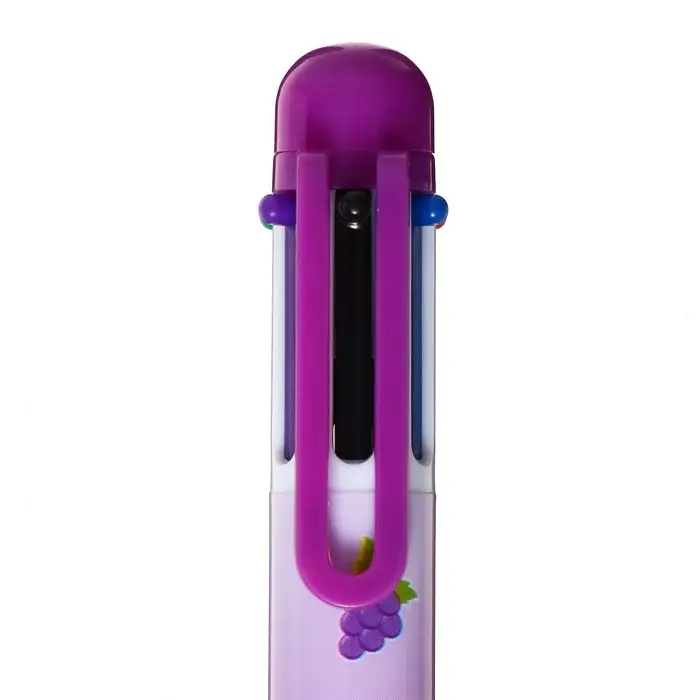 Ручка шариковая многоцветная Calligrata, автоматическая, 6 цветов, с рисунком, МИКС Ручка шариковая многоцветная Calligrata, автоматическая, 6 цветов, с рисунком, МИКС