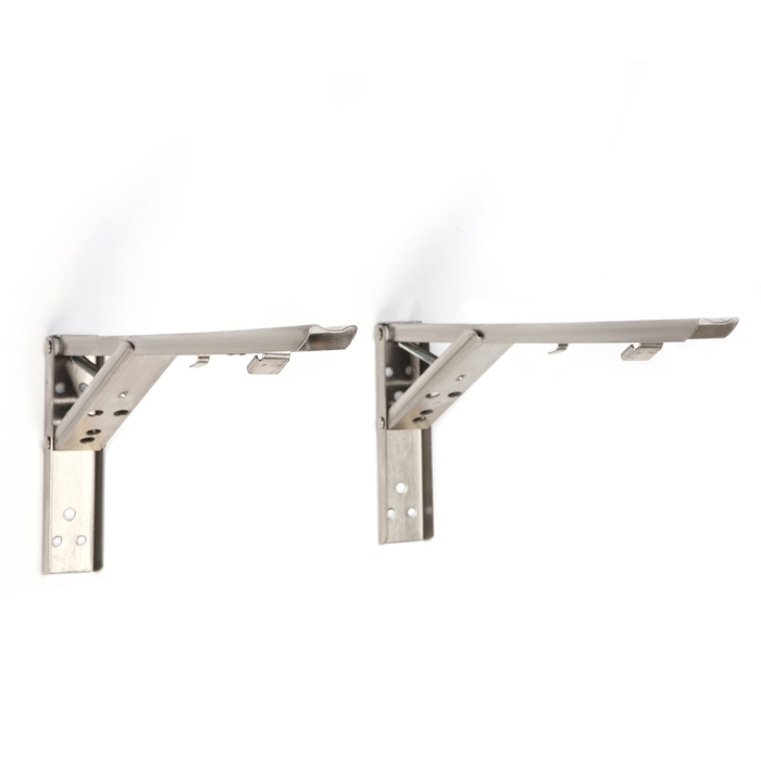 Кронштейн складной для столов и полок ТУНДРА, F001 , 2 шт., длина 350 мм., нержавеющая сталь 97039 Кронштейн складной для столов и полок ТУНДРА, F001 , 2 шт., длина 350 мм., нержавеющая сталь 97039