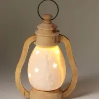 Фигурка керамическая с подсветкой &laquo;Фонарик с Дедом Морозом&raquo; 14.3&times;9.5&times;20.5 см