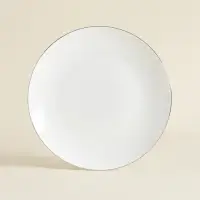 Тарелки SL Home &laquo;Каскарон&raquo;, d=20 см, набор 2 шт., костяной фарфор, белые