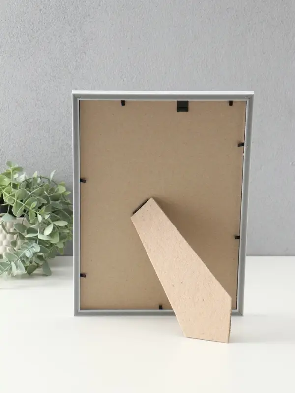 Фоторамка Фоторамка "Гамма" 21х30 см, с подножкой, набор 3 шт, (пластиковый экран), белый