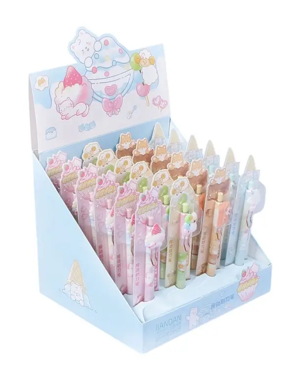 Нож канцелярский в ручке, ассорти, МИКС