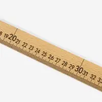 Метр деревянный, 100 см, см/дюймы