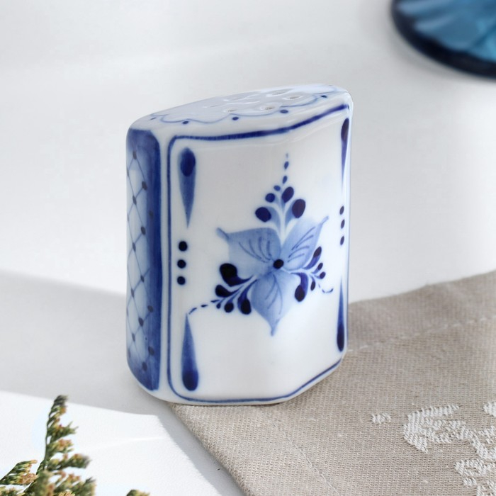 Набор для специй &laquo;Ромашка&raquo;, 4 предмета, гжель