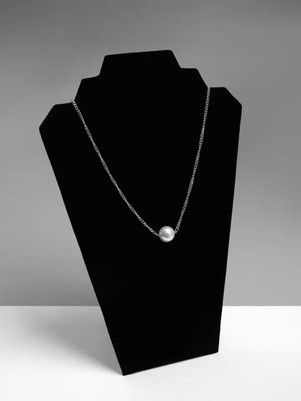 Бюст для украшений QF, 21&times;11&times;31 см, h=31 см, чёрный