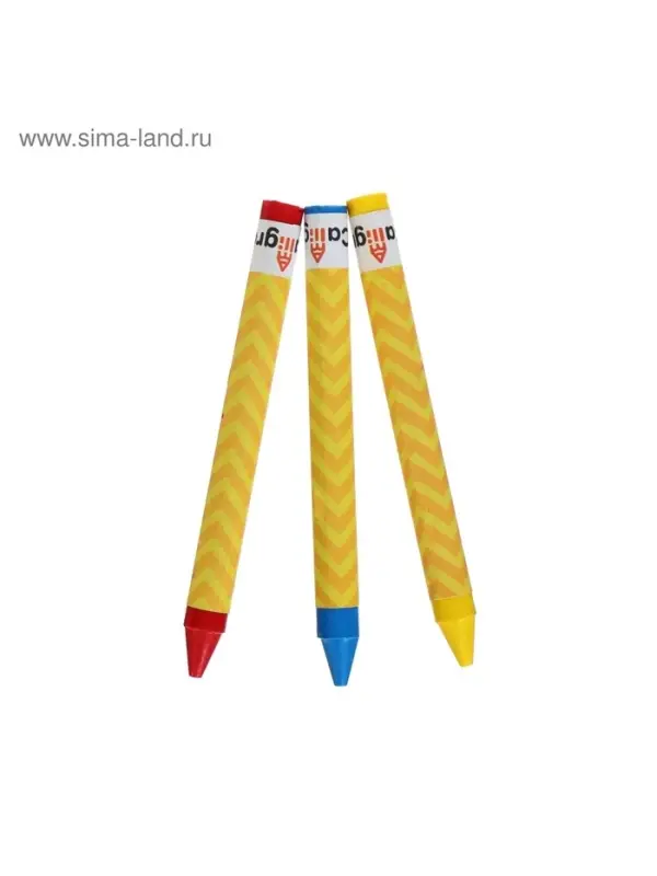 Мелки восковые Calligrata, цветные, 12 цветов, 93&times;8 мм