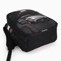 Рюкзак школьный для мальчика &laquo;Автомобиль&raquo;, Stavia, эргономичная спинка, 30&times;16&times;38 см, чёрный