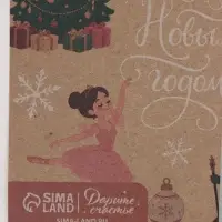 Набор упаковочной бумаги &laquo;Зима&raquo;,4 листа, крафт, 70 &times; 100 см