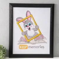 Фоторамка для фото 40х50 см "Luxe Elegance" пластик, чёрный, (пластик экран)