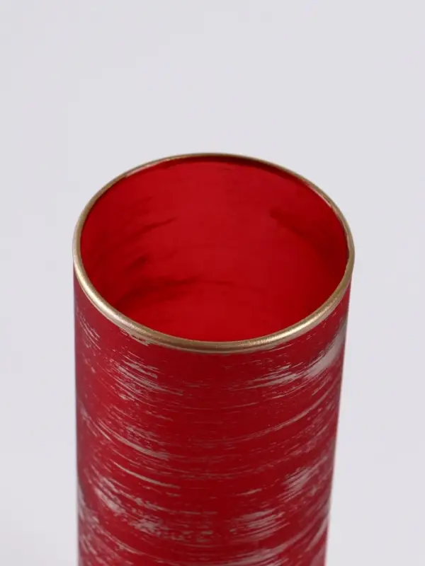 Ваза «Эстетика», рубин, h=26 см, стекло, красная