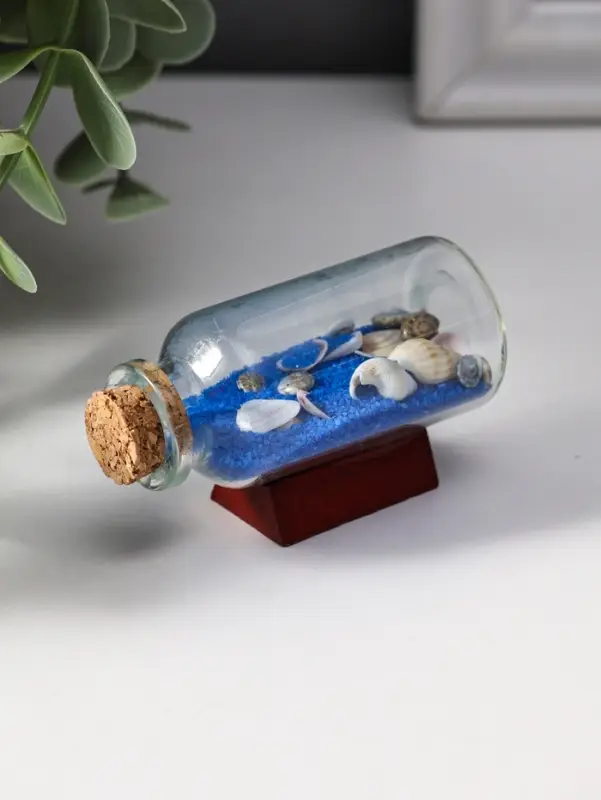 Фигурка &laquo;Сувенир в бутылке. Ракушки&raquo;, 6&times;2.5&times;3.5 см, МИКС