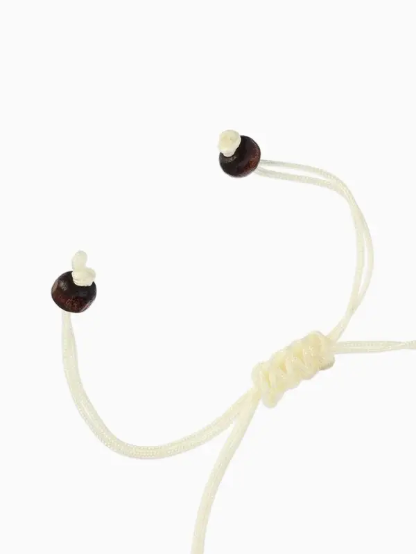 Браслет на нити &laquo;Ракушка и бусины&raquo;, d=7 см, бежево-коричневый