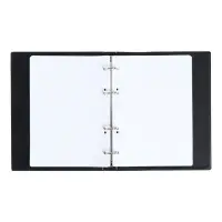 Тетрадь на кольцах Calligrata A5, 80 листов, в клетку, обложка ПВХ, чёрная