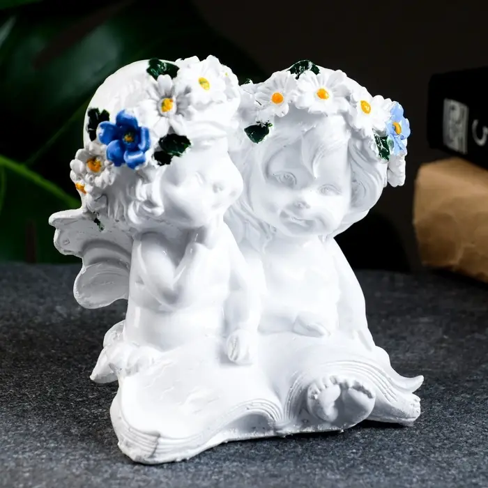 Фигурка гипс &laquo;Два ангела с книгой&raquo;, 12&times;12 см