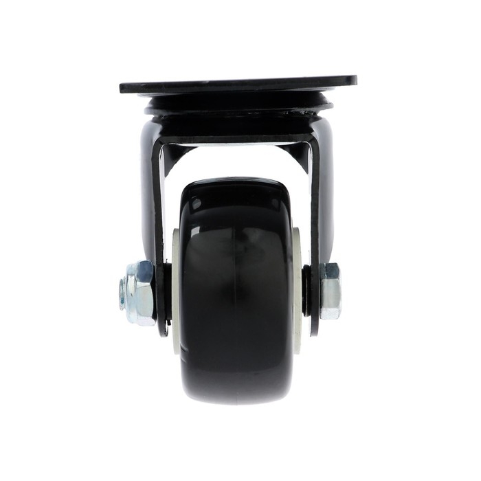 Колесо мебельное, d=65 мм, без тормоза, черное Колесо мебельное, d=65 мм, без тормоза, черное