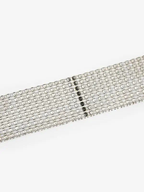 Лента с имитацией страз, 4 см, 9&plusmn;1 м, цвет золотой