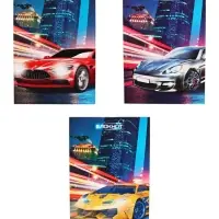 Набор блокнотов А6 40л кл на скобе Авто мел карт, 4В 20шт