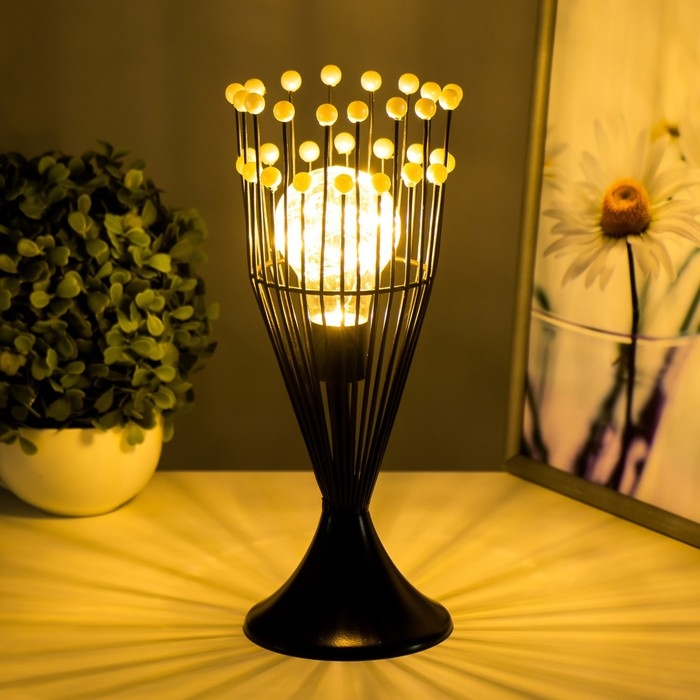 Ночник Ночник "Кубок" LED от батареек ААА чёрный 10х10х26,5 см RISALUX