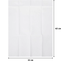 Салфетки бумажные д/столовых прибор.конвертAIRLAID 32x40см бел50шт/уп 58201