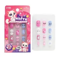 Накладные ногти детские &laquo;Милая кошечка&raquo;, 12 шт.
