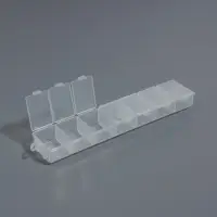 Органайзер для хранения мелочей, с подвесом, 2 шт., 14 ячеек, 15.2&times;3.2&times;1.8 см, прозрачный