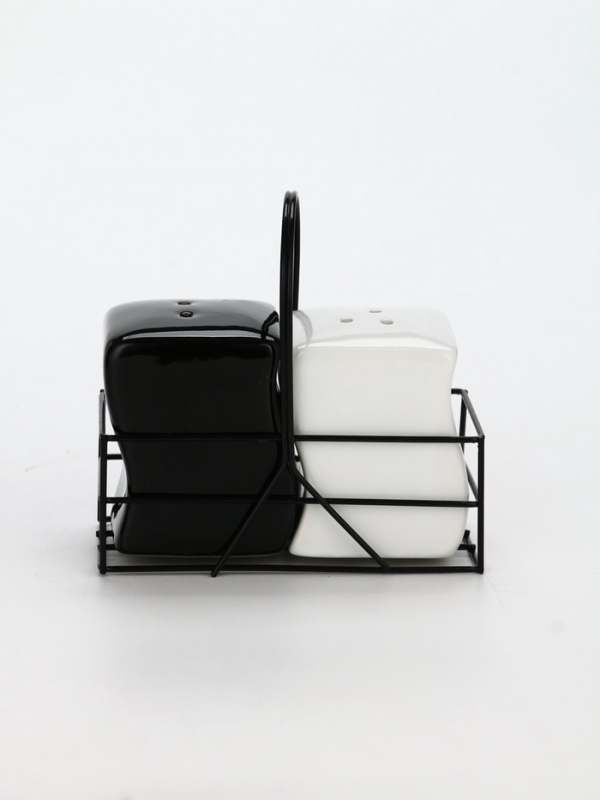 Набор для специй на подставке Дорого внимание «Мрамор», 2 шт