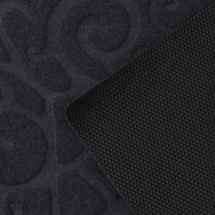 Коврик влаговпитывающий придверный без окантовки Доляна «Восточная сказка», 40×60 см, цвет серый Коврик влаговпитывающий придверный без окантовки Доляна «Восточная сказка», 40×60 см, цвет серый