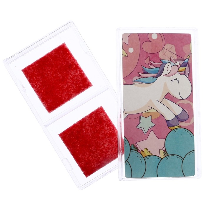 Печать цветная «Единороги», набор 3 шт., ролик-печать с 2 насадками, штемпельная подушка Печать цветная «Единороги», набор 3 шт., ролик-печать с 2 насадками, штемпельная подушка