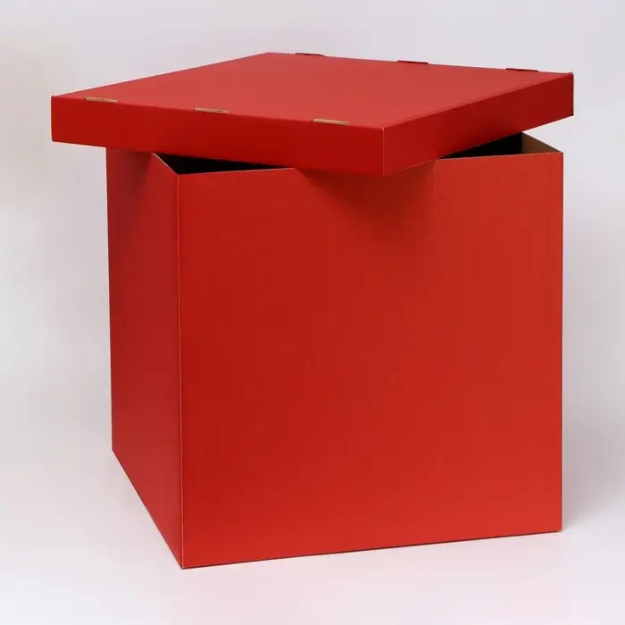 Коробка для воздушных шаров, Красная, 60&times;60&times;60 см