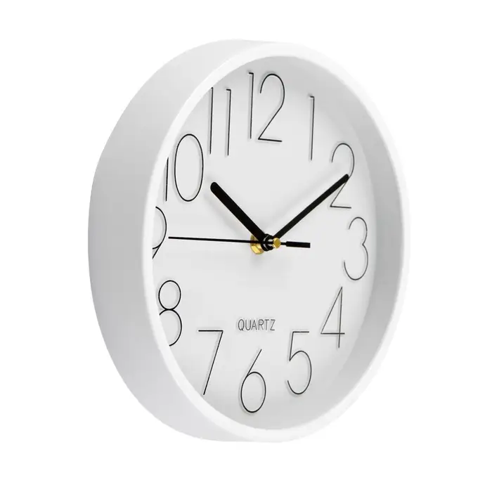 Часы настенные интерьерные &laquo;Элегант&raquo;, дискретный ход, d=22.5 см, белые