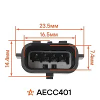 Разъём 4 pin без проводов для датчика кислорода Лада Vesta, X-Ray, Renault Kaptur, Sandero