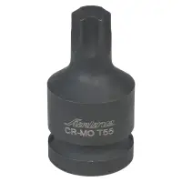 Головка ударная торцевая 1/2"DR внешний TORX T55, L=45мм