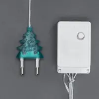 Гирлянда &laquo;Бахрома&raquo; 2.4&times;0.7 м с насадками &laquo;Шарики&raquo;, IP20, прозрачная нить, 108 LED, свечение мульти, 8 режимов, 220 В