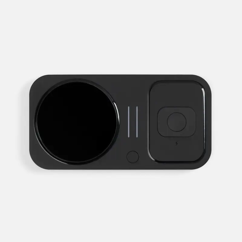 Беспроводное зарядное устройство с подогревом кружки Hot Task, черное Беспроводное зарядное устройство с подогревом кружки Hot Task, черное