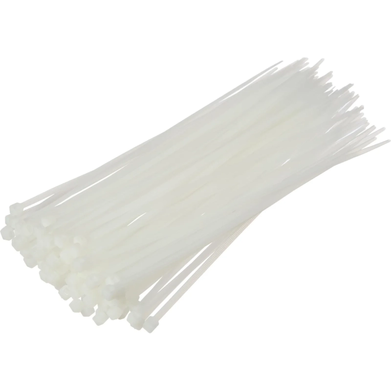Хомут стяжка нейлоновая Topfort 4х200 (3,6х200 мм) белый 100 шт/уп