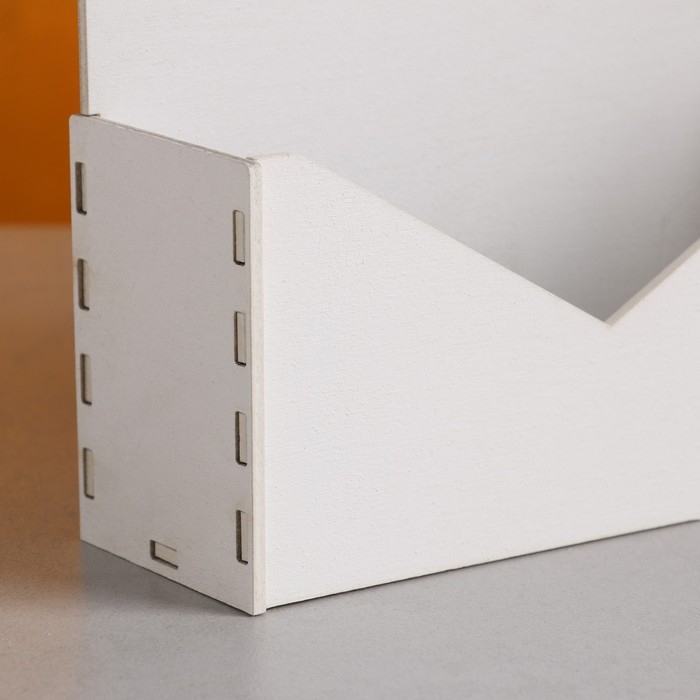 Кашпо деревянное 18×6×20 см Конверт Радель  Кашпо деревянное 18×6×20 см Конверт Радель "Полнота", белый Дарим Красиво