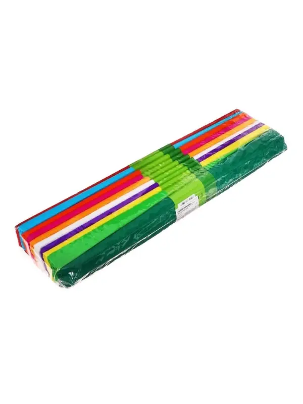 Набор бумаги крепированной &laquo;Классика&raquo;, рулон, 10 штук/10 цветов, 50&times;200 см, 30 г/м&sup2;