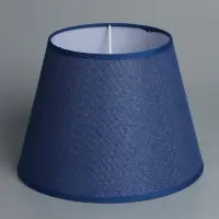 Абажур BayerLux &laquo;Кантри. Рогожка&raquo;, E27 или E14, синий, 25&times;25&times;18 см