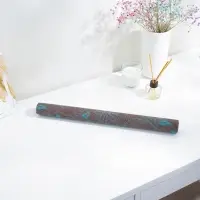 Коврик противоскользящий Доляна &laquo;Вьющиеся цветы&raquo;, 45&times;100 см, цвет коричневый