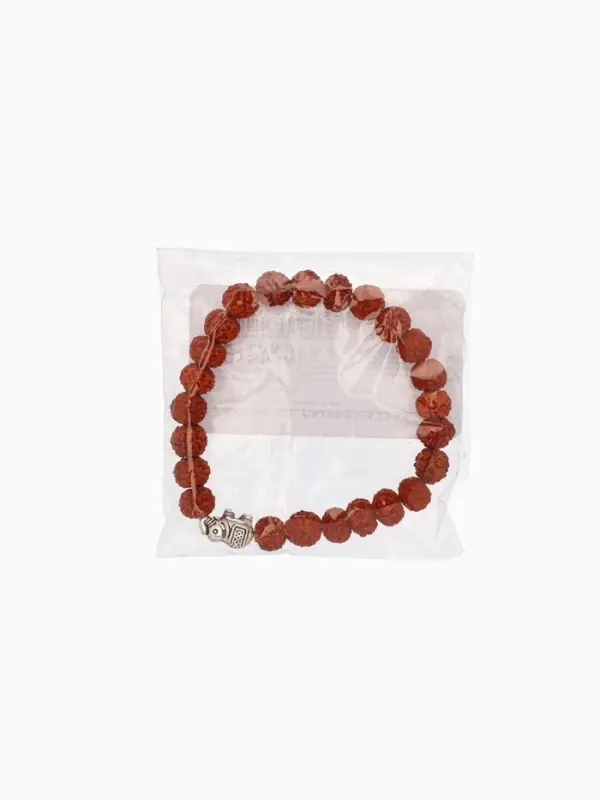 Браслет  Браслет "Слоник" рудракша, длина 18 см