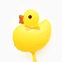 Воздушный шар фольгированный 26" "Уточка" цвет желтый