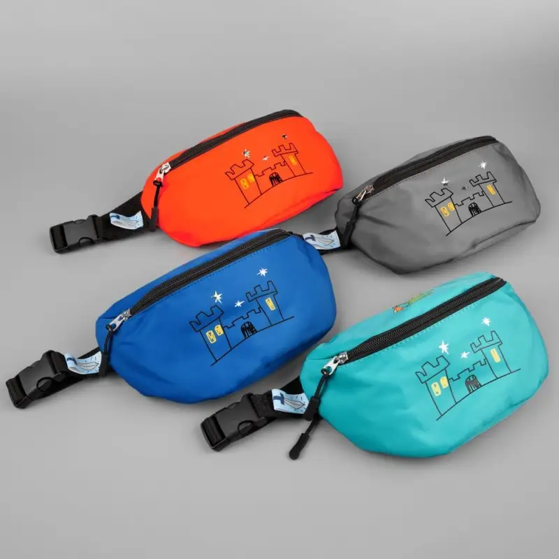 Детская поясная сумка Sonrisa, бирюзовая Детская поясная сумка Sonrisa, бирюзовая