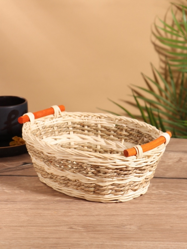 Корзина плетеная 25x19x9 см, ротанг