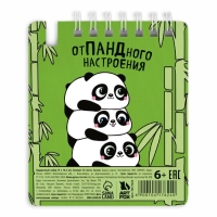 Блокнот 9 х 10,4 см и мини-ручка "Панда"