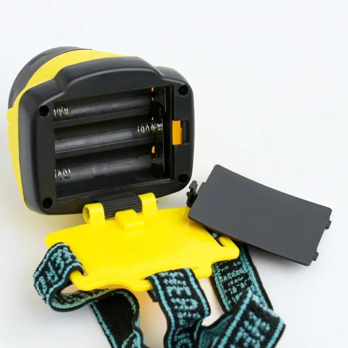 Фонарь налобный, 7 х 7 см, 3 АА Фонарь налобный, 7 х 7 см, 3 АА